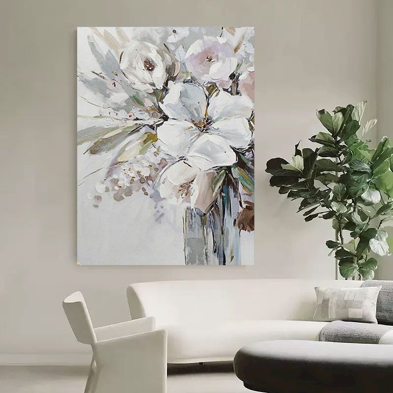 

GATYZTORY Paint By Number White Flower 60x120cm Pictures By Numbers Kits Drawing On Canvas Acrylc Painting Art Gift Home Decor