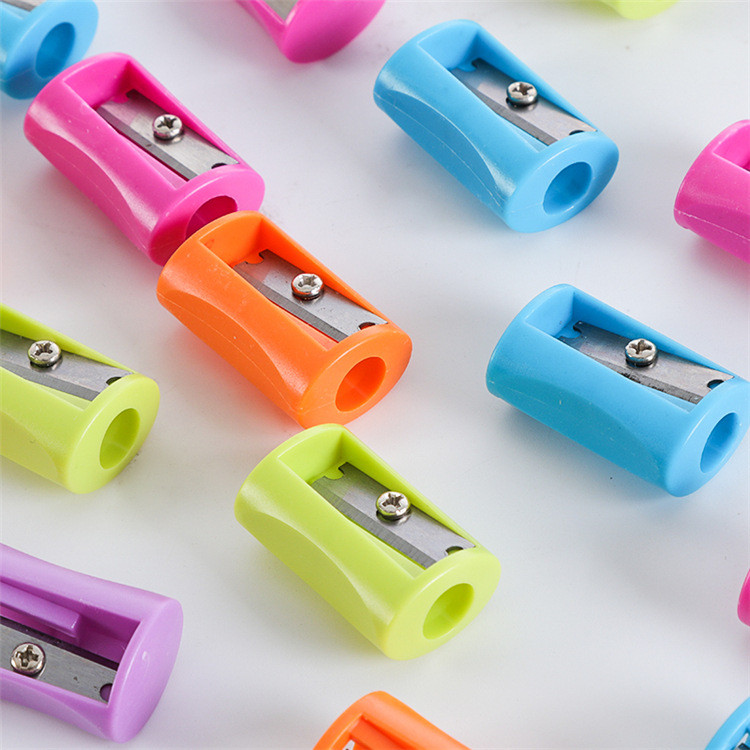 

50Pcs Single Hole Pencil Sharpener Creative Sharpeners For Kids School Stationery Supplies