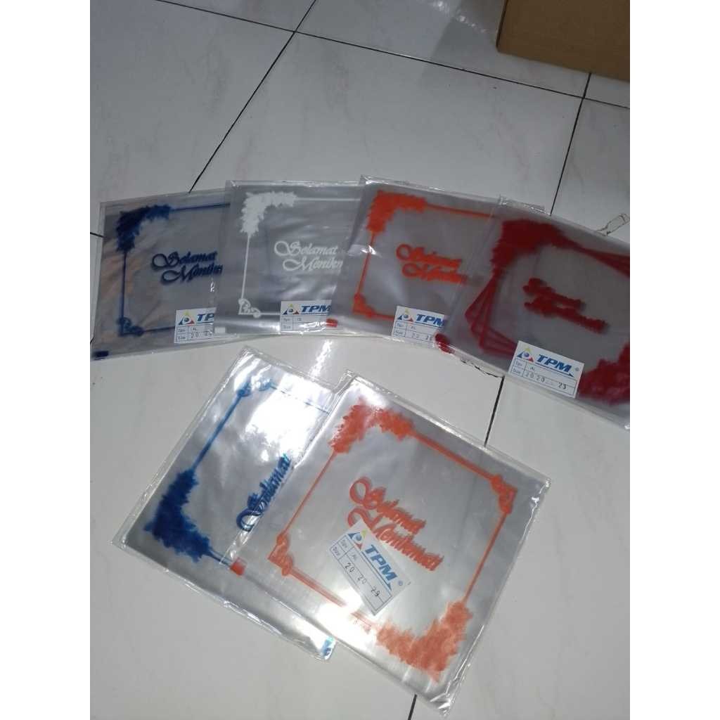 

(50 lembar) samir opp selamat menikmati 20x20 / plastik penutup dos / samir penutup dos Plastik selamat menikmati 18x18 isi 50 lembar / plastik selamat menikmati