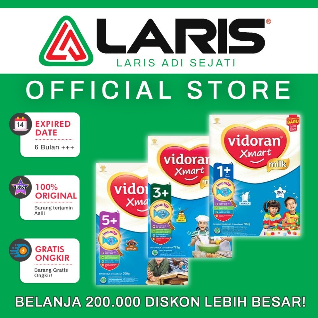 Vidoran Xmart 700gr 1+ 3+ 5+ Per Karton