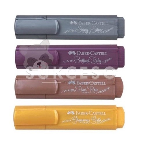 

Faber Castell Highlighter Textliner 46 Metallic / Penanda Metalik Lucu Unik Murah Metalic