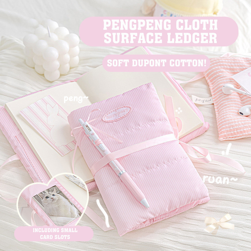 

Baby Blue Pink Ribbon Notebook Planner Yearly Daily Weekly Agenda Binderjournal Blank Note Book Kawaii School Stationery Gift