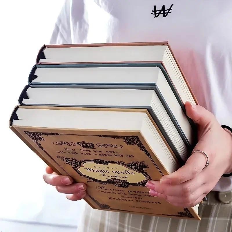 

Vintage European Notebook Cute Korean Version Thickened Diary Ledger Student Stationery