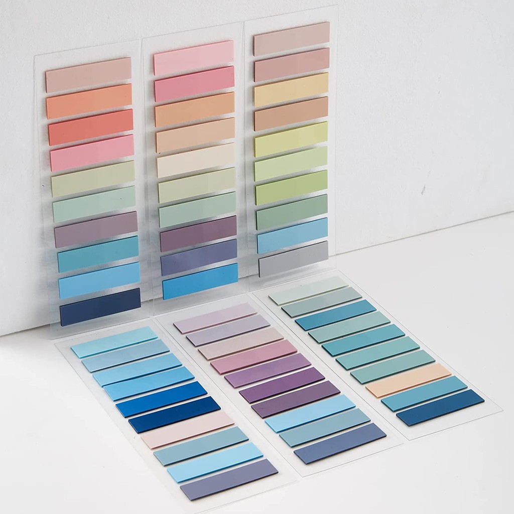 

Colorful Transparent Sticky Notes Self -Adhesive Book Marker Stickers Annotation Tabs Paper Stationery School Office Supplies