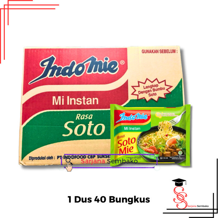 

Indomie Soto - 1 Dus 40 Bungkus