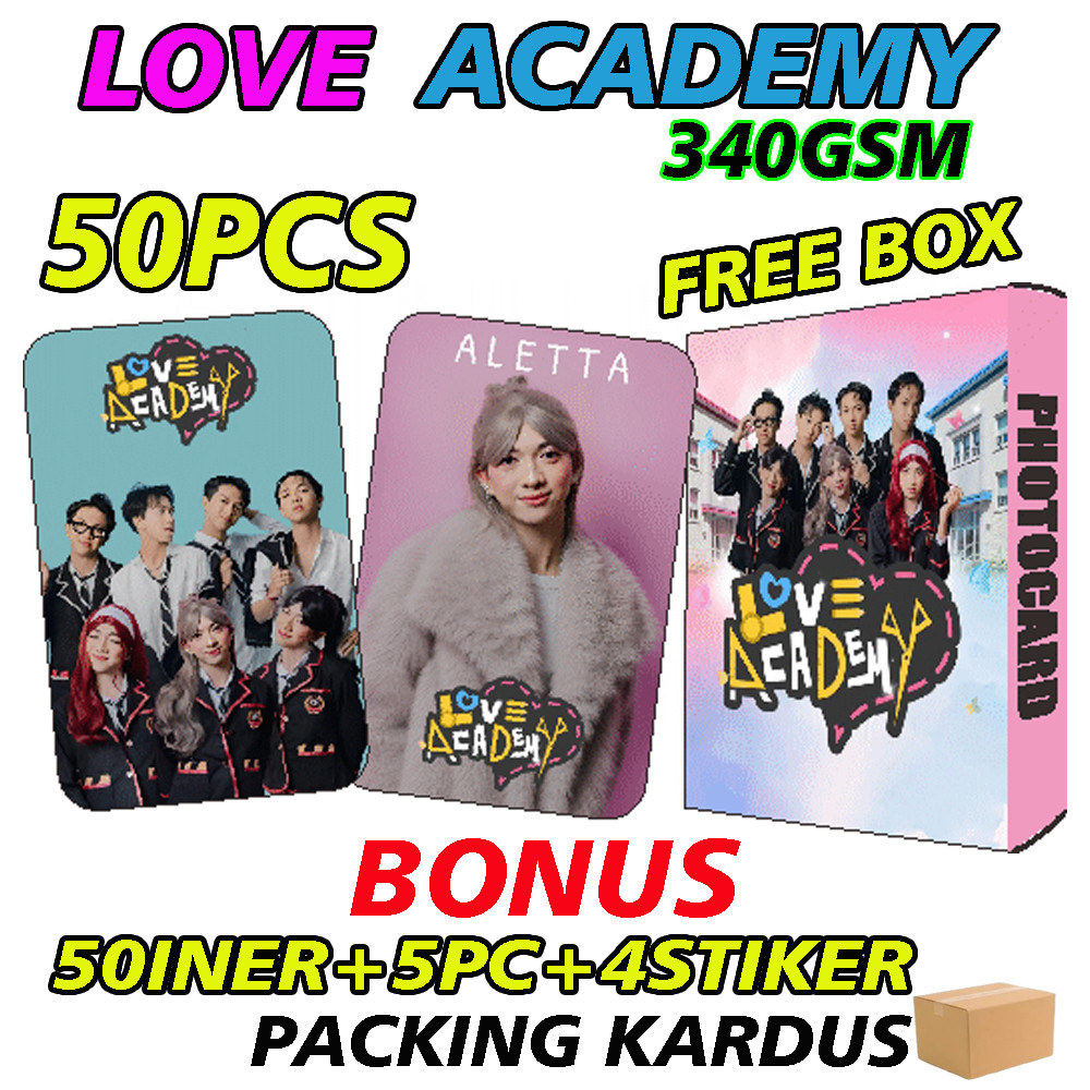 PHOTOCARD SPTRAKORI LOVE ACADEMY 50PCS ALETTA VERNAN NOLAN SAPUTRA KORI SASTRA LIORA ZELENA