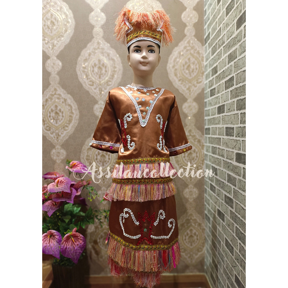 TERLARIS_[ Baju Adat ] Baju Adat Anak Papua Satuan (Laki/Cewe) - papua cewek, 3