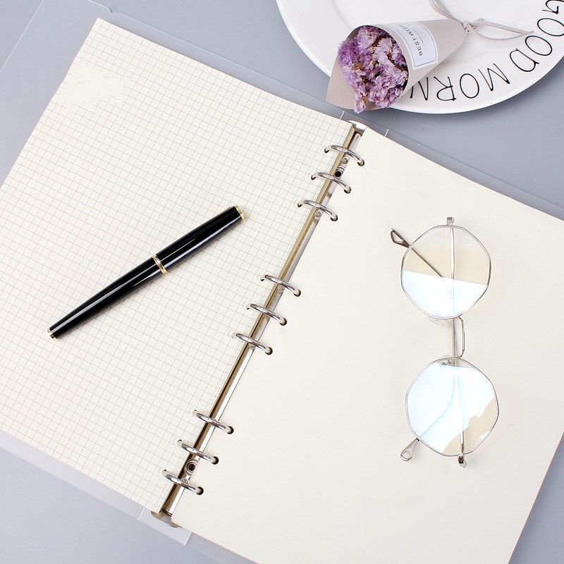 

A4 B5 Business 45 Sheet Loose Leaf Notebook Refill Spiral Binder Inner Page Blank Cornell Line Dot Grid Inside Paper Stationery