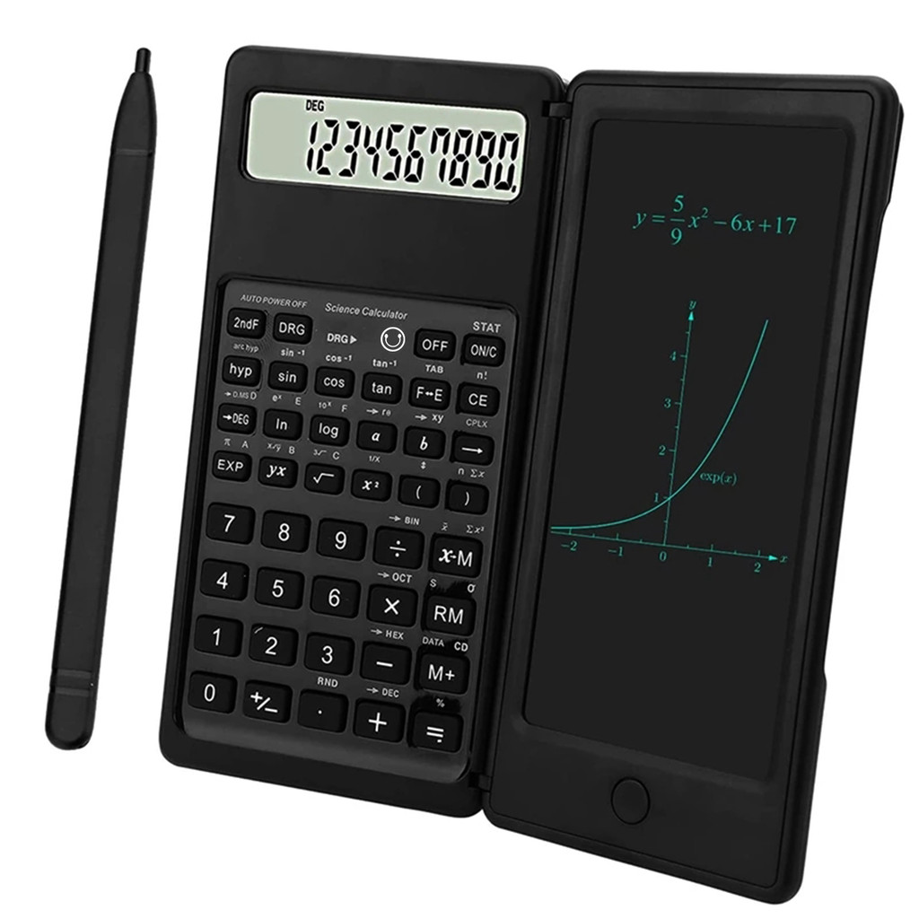 

6.5 Inch Mini Portable Calculator LCD Screen Folding Scientific Calculator Tablet Digital Drawing Pad With Stylus Pen