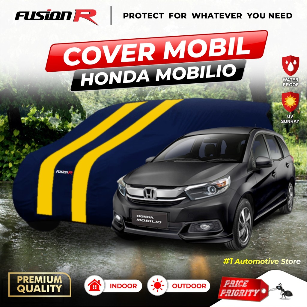 Cover Navy Gold Mobil Honda Mobilio / Sarung Mobil Honda Mobilio / Penutup Mobil Honda Mobilio