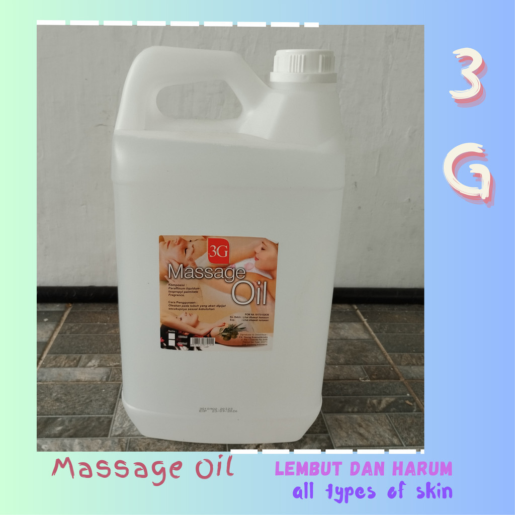 3G MASSAGE OIL 5 LITER / MINYAK KUSUK / MASSAGE BADAN / MINYAK PIJAT KUSUK SPA 5L BESTZ