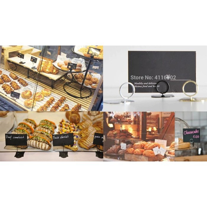 

Price Name Tag Standing Display Holder - Stainless Food Grade Single - 4 cm