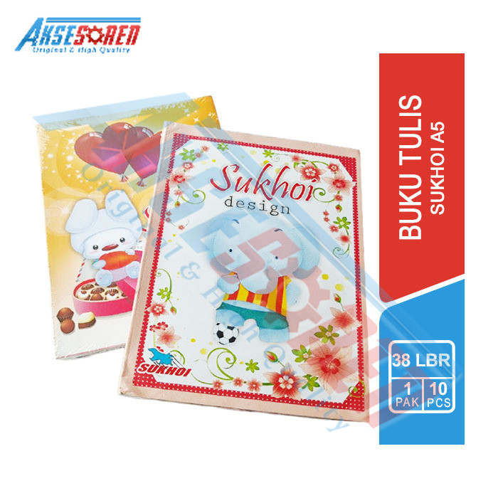 

Buku Tulis Sekolah Sukhoi [38 Lembar/10 Buku/Random] / Buku Tulis 1 Pak / Peralatan Sekolah / Buku Harian / Buku Tulis Murah / Buku 1 Pack / Buku Tulis 1 Pak / Buku Tulis Sekolah SD SMP / Buku Tulis Anak Laki Laki Perempuan / Write Book Shukoi [1 Pack]