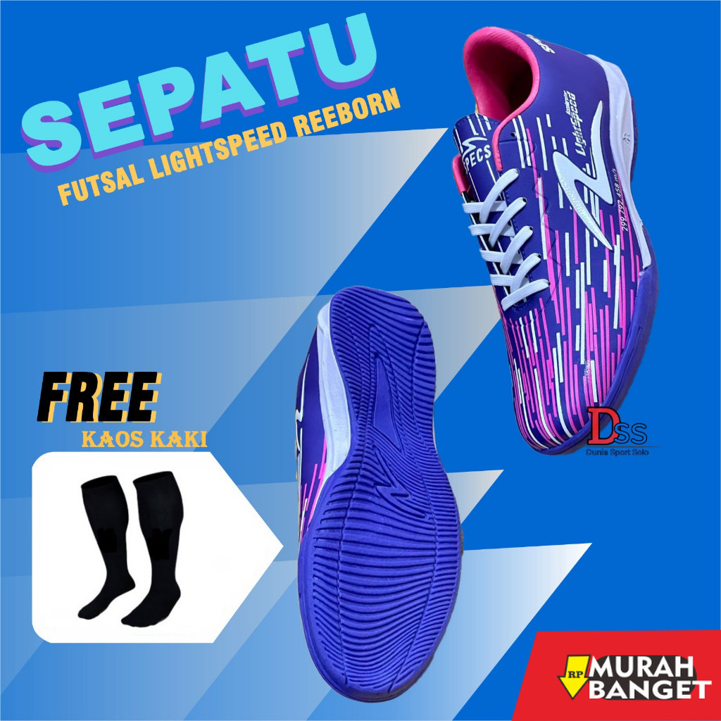Sepatu specs keren- Sepatu Futsal Specs Dewasa  Lightspeed Reborn FREE KAOS KAKI Bergaransi Toko