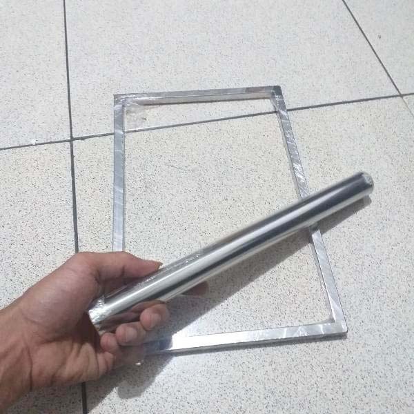 Bingkai Perata Adonan Kue Kering Stainless / Bingkai Kue Kering Ukuran 30x20 Tebal 1 CM