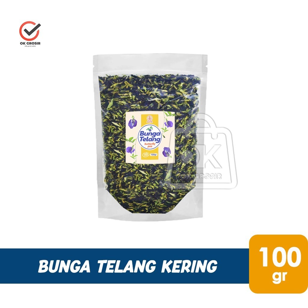 

Bunga Telang Kering / Dried Butterfly Pea Flower / Teh Bunga Telang (100 gr)