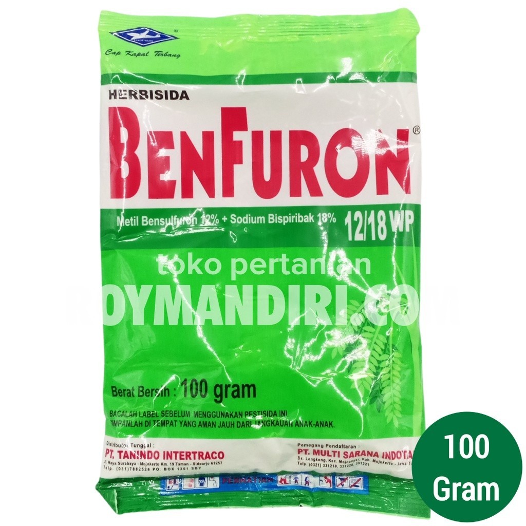 Herbisida Sistemik Pra Tumbuh Benfuron 12/18WP @100 gram