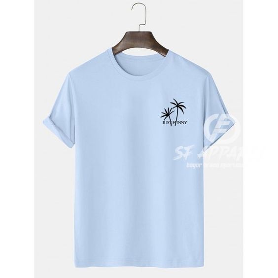 Tshirt Distro Premium Blue Sky Just Funny l Kaos Distro Pria Bahan Katun Unisex | Kaos Biru Langit