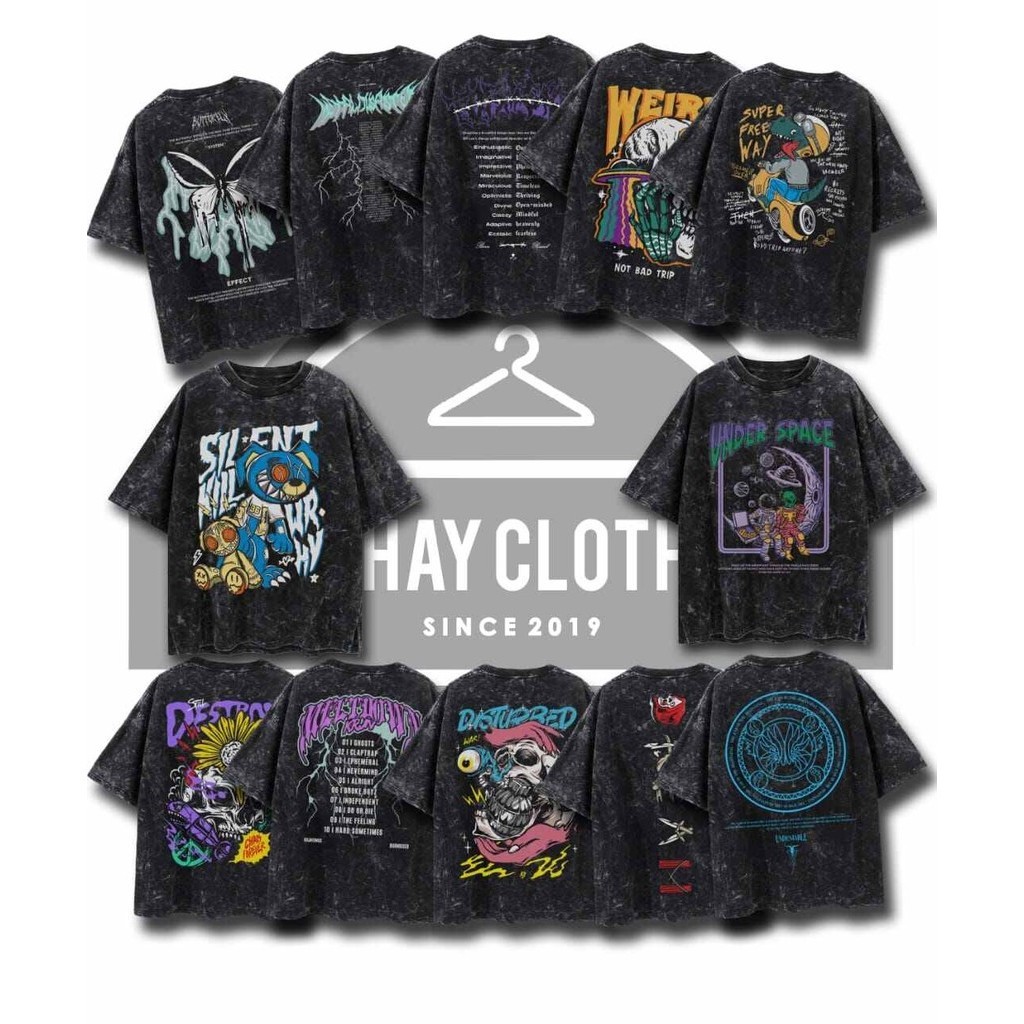 [Oversize] BAJU KAOS OVERSIZE WASH / OVERSIZE T-SHIRT WASH