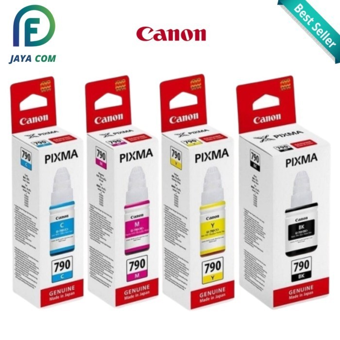 

[New] Tinta Canon Pixma GL-790 Original Black,Cyan,Magenta,Yellow - Hitam