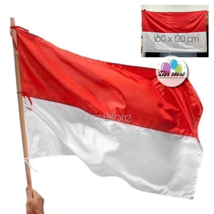 [180x120cm] Bendera Merah Putih / Bendera Indonesia / Bendera MP Kain