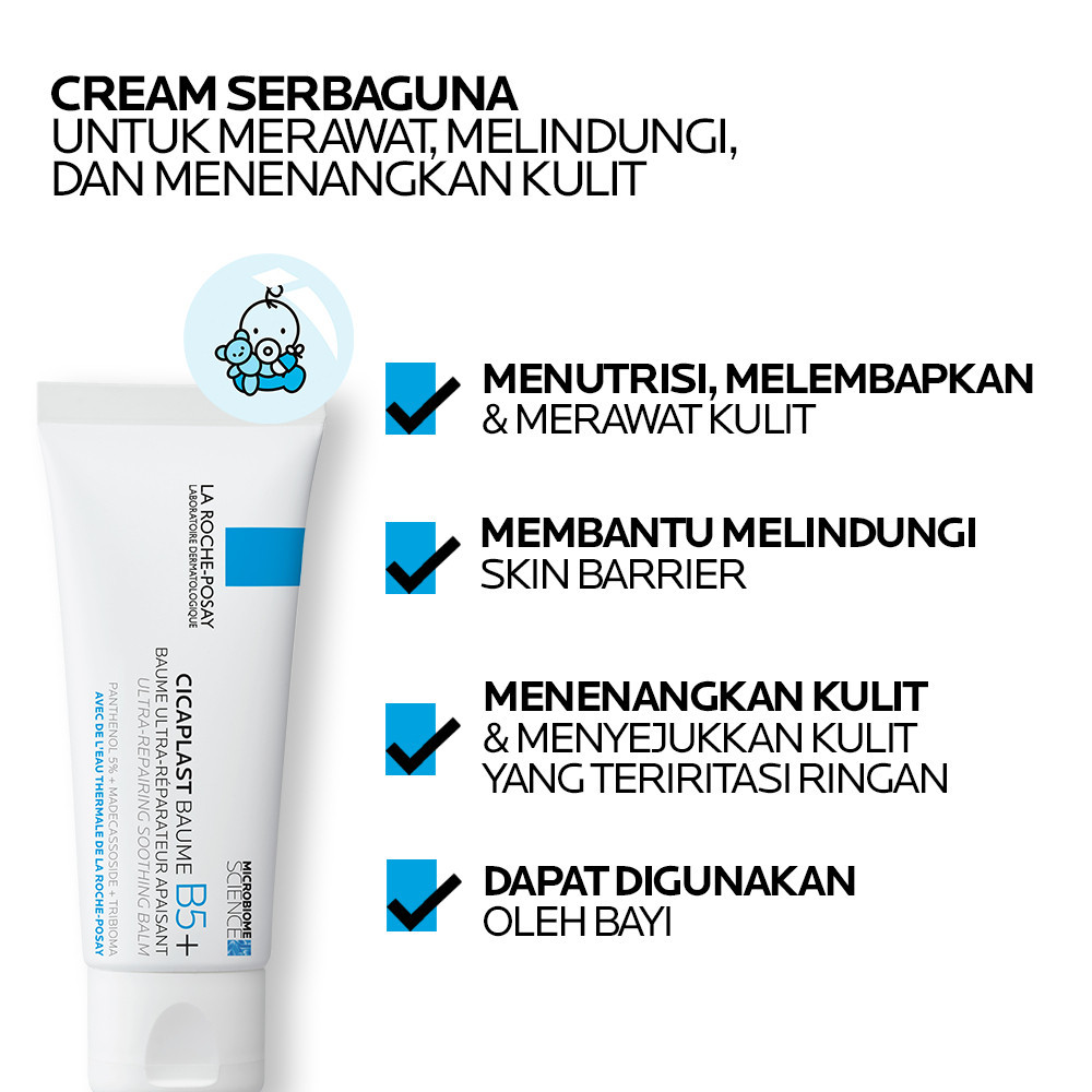 

La Roche Posay Cicaplast Baume B5+ Soothing Balm 100ml- Krim Kulit Kering Iritasi Ringan Wajah Badan