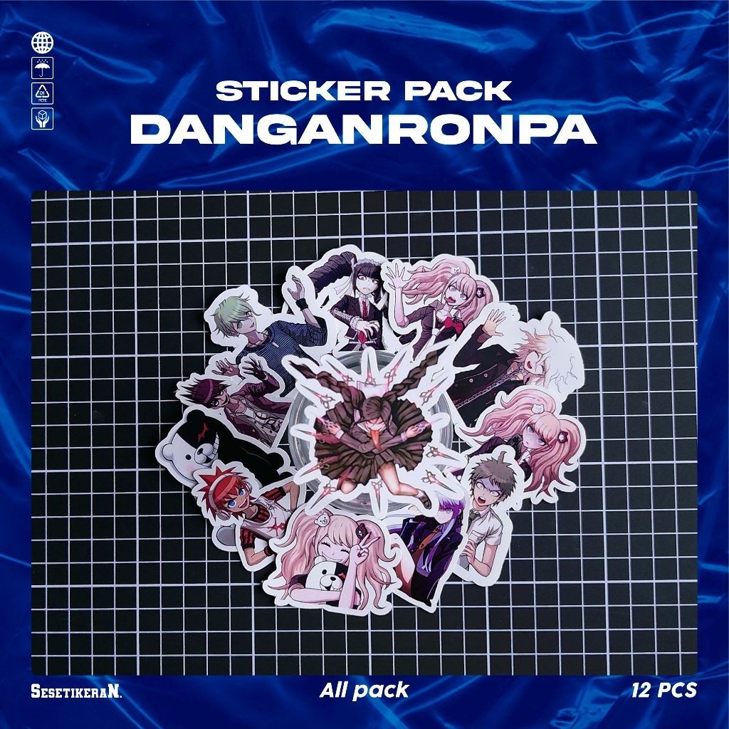 

COD✨ Sesetikeran Stiker Pack Anime Danganronpa Colorfull Keren Untuk Koper Laptop Skateboard