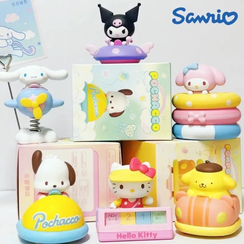 SANRIO ORIGINAL Family Seri Garden Series Blind Box Collection Set Cinnamoroll Kuromi Melody Pochacc