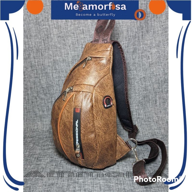 Tas Selempang Slingbag Polo AM. Star Original Bahan Kulit Sintetis Import