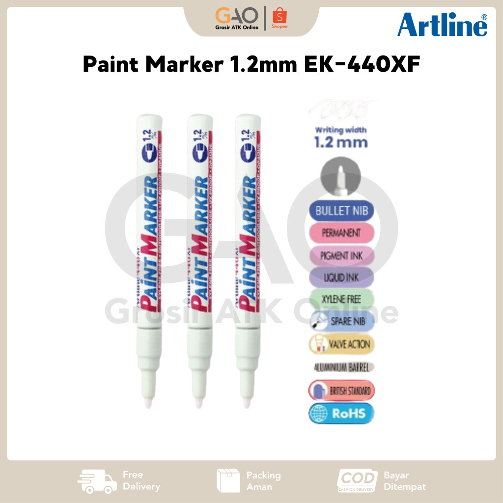 

Paint Marker Artline Kecil 1.2mm EK-440XF