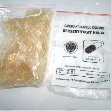 Isi (1000) Cangkang Kapsul Kosong untuk Empot Ayam Empot Putih dll