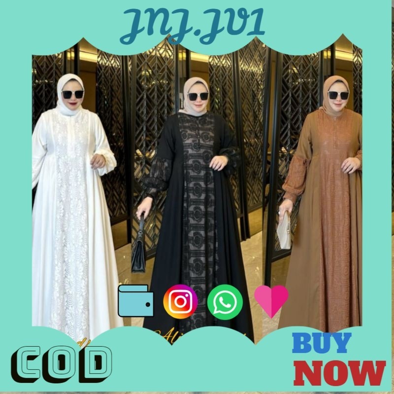 5.5 BIG SALE ALINE LACE AMORE BY RUBY ORI DRESS MUSLIM BAJU WANITA GAMIS BUSUI DRESS MENYUSUI DRESS 