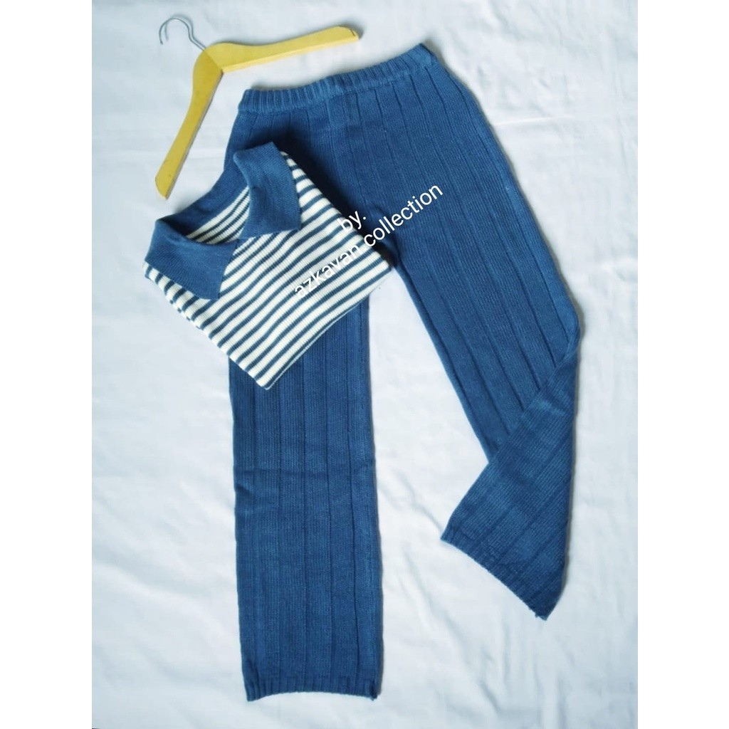 ONE SET ANAK PEREMPUAN/ BLOUSE SWEATER SET CELANA Rajut anak perempuan usia 4-5-6-7-8-9-10-11-12tahu