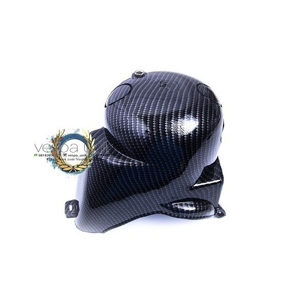 Tutup Boring Vespa PX Motif Karbon Carbon -SBS34