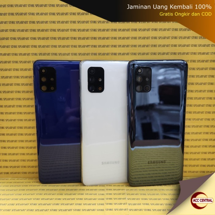 Housing Fullset + Bezel Samsung Galaxy M51 M515F - Back Casing Kesing Backdoor