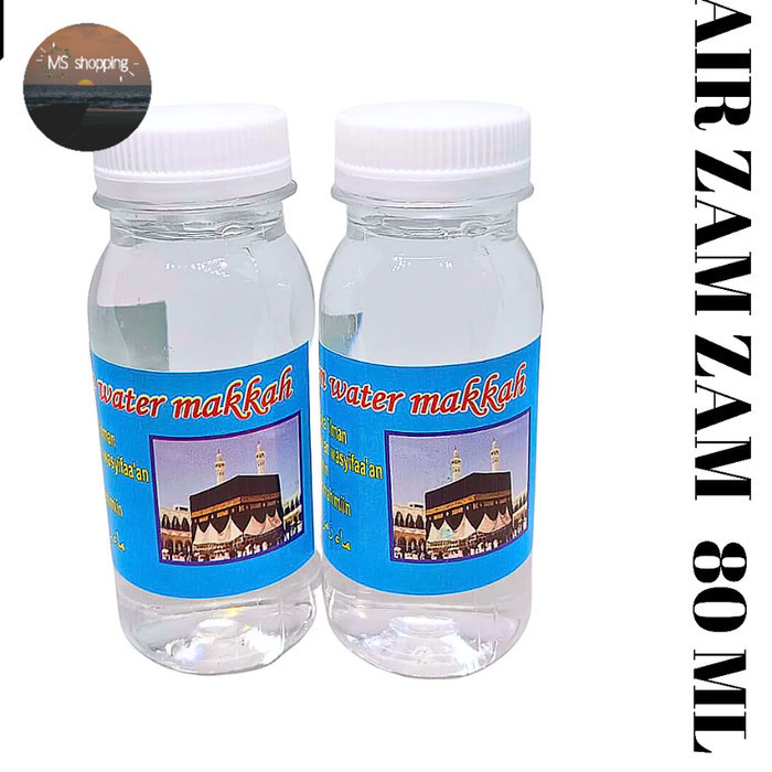 

Air zamzam 80ml Asli Oleh Oleh Haji dan Umroh Botol Air Zam zam 80 ml