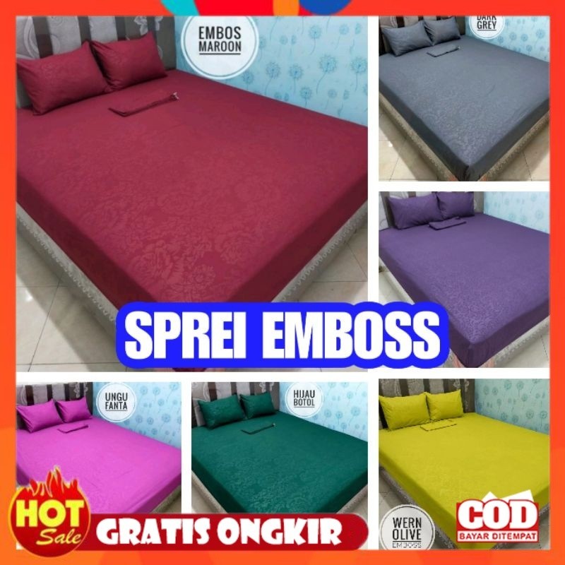 KAIN HALUS ADEM LEMBUT TEBAL / SPREI EMBOS Sprei Polos Sprei EMBOS