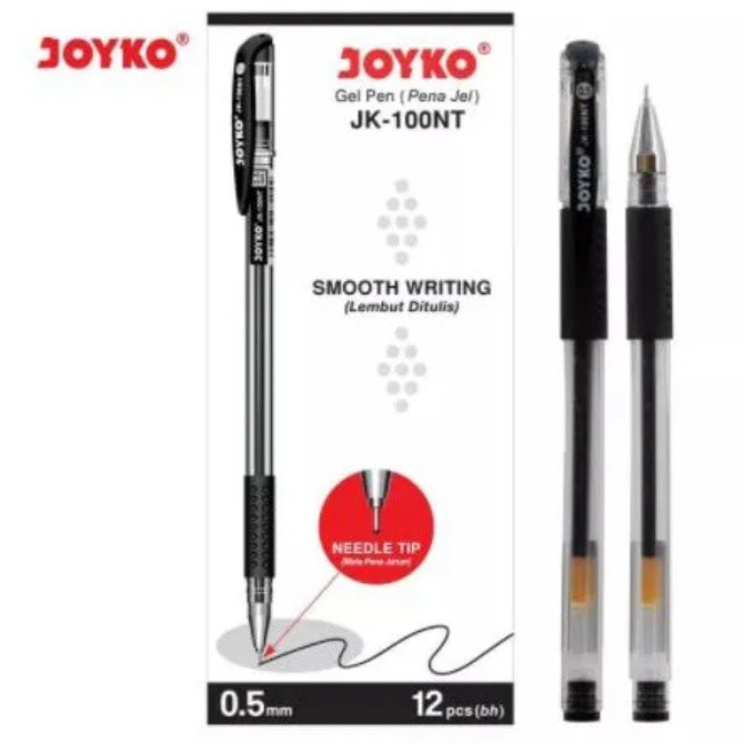 

PULPEN GEL JOYKO JK-100 NT BALLPOINT PEN GEL 0.5 MM PENA LEMBUT DI TULIS