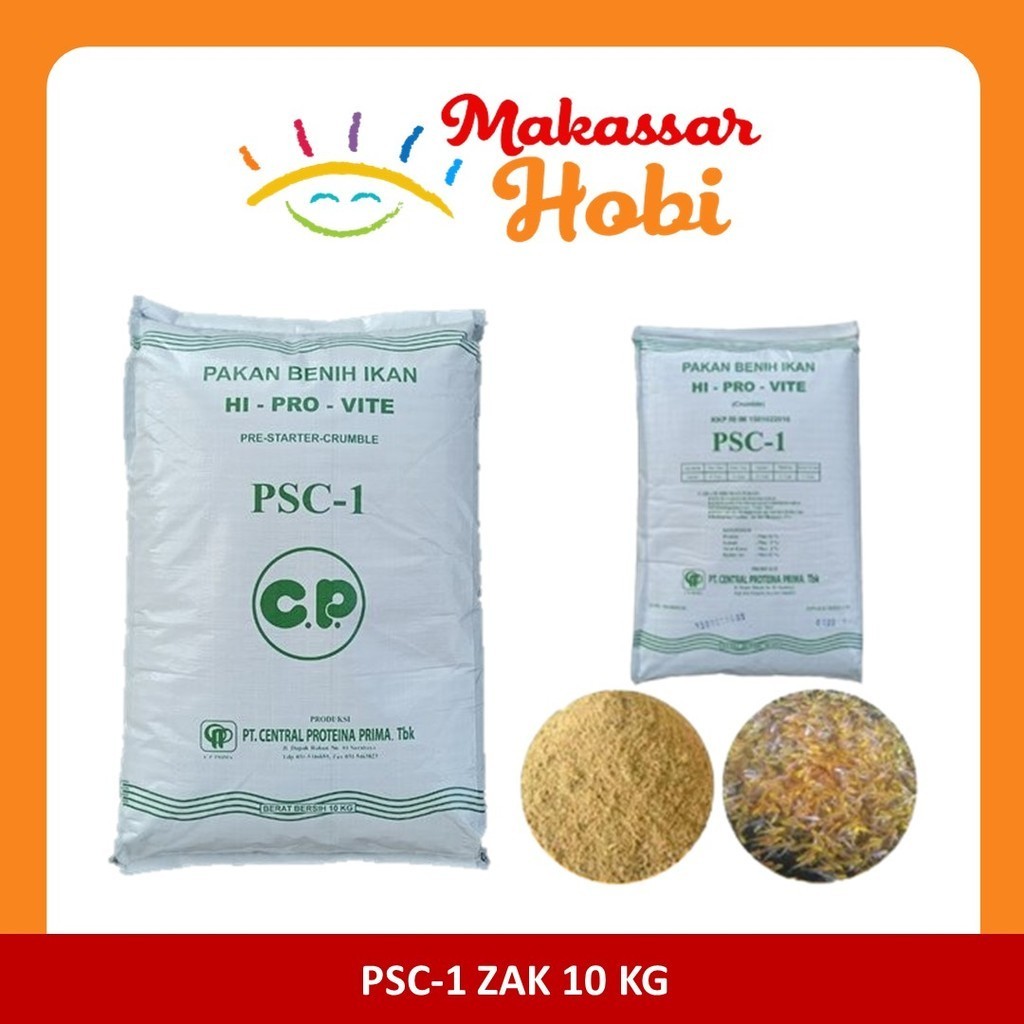 Hi Pro Vite PS-C PSC-1 10 kg Pakan Pelet Benih Bibit Burayak Anak Ikan