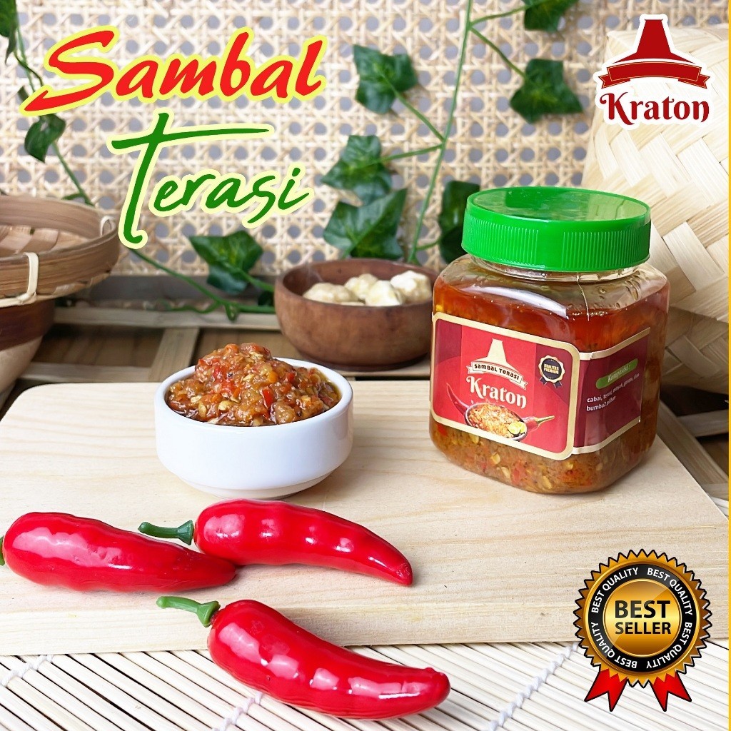 

Sambal Terasi Kraton - Sambel Terasi Spesial Kemasan Pedas Gurih Enak Instan Asli Alami Tanpa Bahan Pengawet