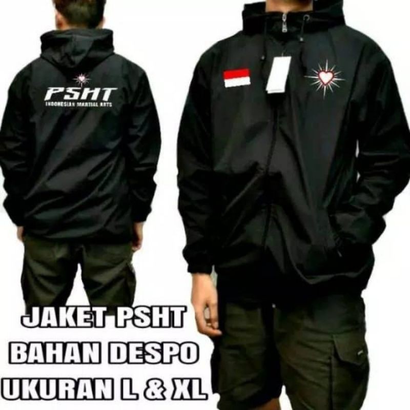 Jaket PSHT Jaket Bertopi PSHT Jaket parasut Jaket Bordir Jaket keren Fashion pria