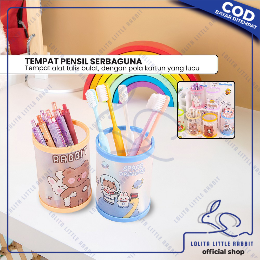 

Tempat Pensil Karakter Meja Lucu / Tempat Kotak Pensil Bulat Karakter Kartun Serbaguna / Pen Pencil Holder Bulat Tabung Lipat / Pencil Case Cartoon A84