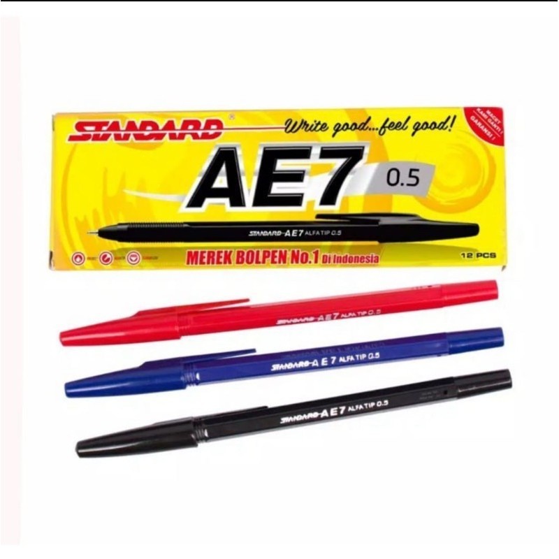 

Pulpen Standard AE-7 / 0.5mm / Harga untuk 1 pcs
