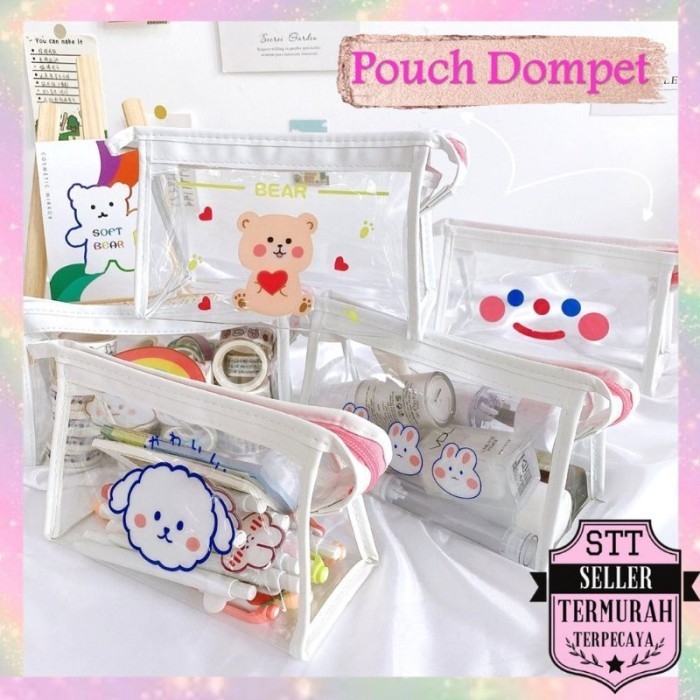 

[oddsolshop] pekanbaru/Pouch Dompet Mika Make Up Kawai Pouch Resleting Tempat Alat tulis pensil pena