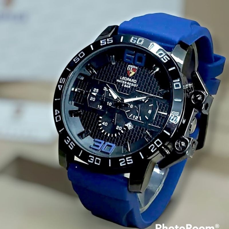 Ori Jam Tangan Leopard Jam Tangan Pria Water Resist Tanggal Aktif