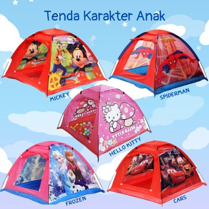 TENDA MAINAN ANAK Kemah ANAK LUAS BESAR Karakter Disney Tenda Camping