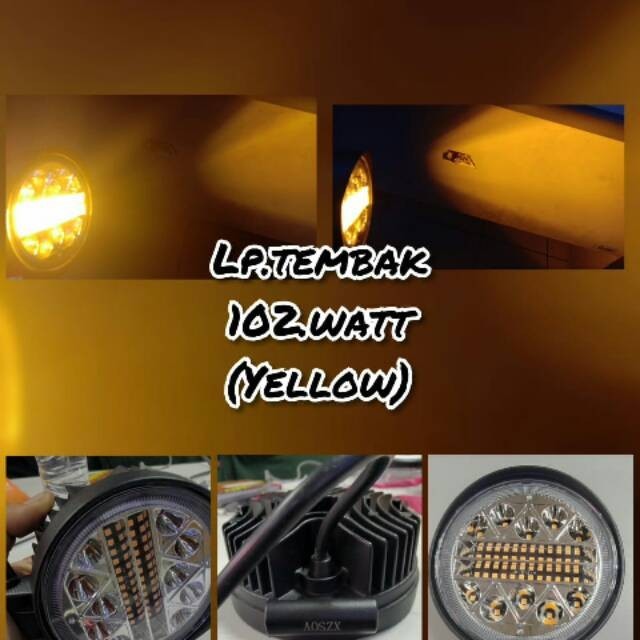 Lampu  tembak sorot 102 Watt kuning