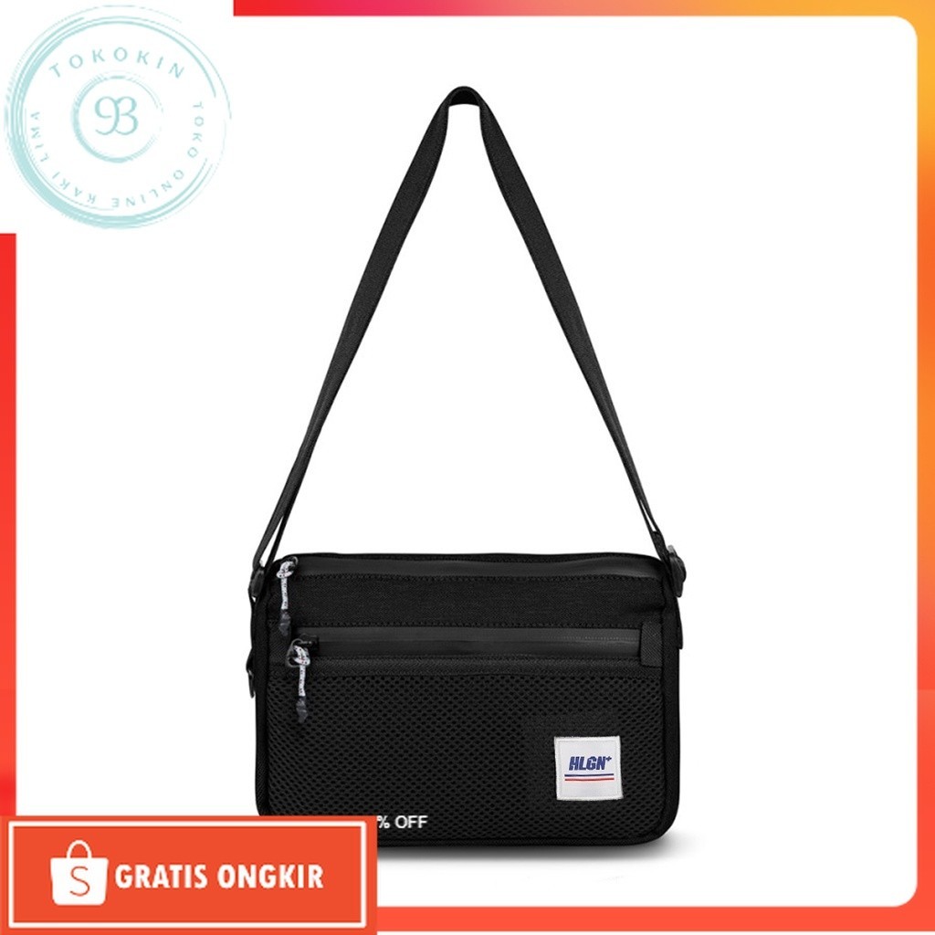 Tas Kekinian / HOOLIGANS Sling Bag Bergkamp Black