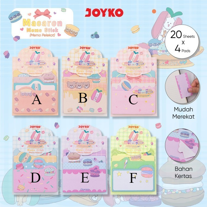 

Memo Stick Sticky Note Kertas Memo Memo Tempel Joyko MMS-38 Macaron