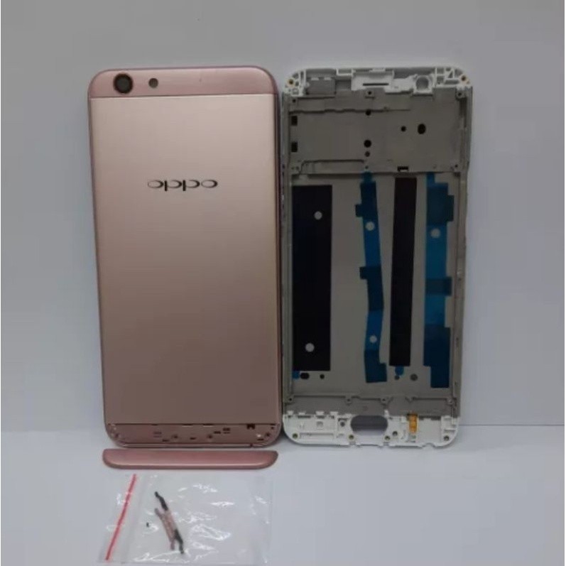 Casing Fullset Oppo F1S - A59 Kesing Fullset Backdoor + Frame Lcd Tulang Tengah